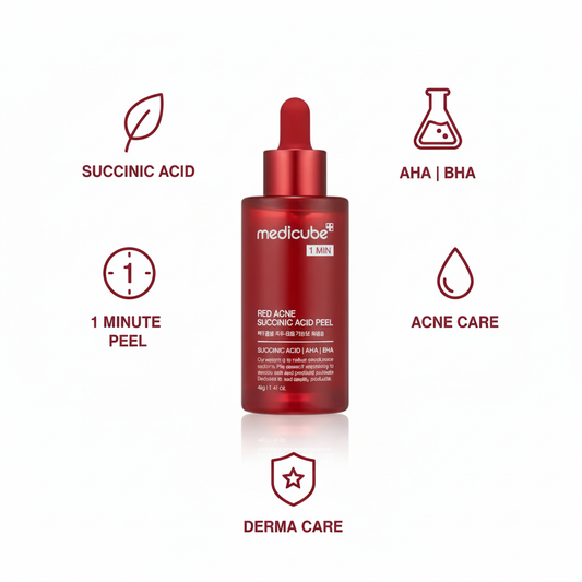 Medicube 1 Min Red Acne Succinic Acid Peel Benefits