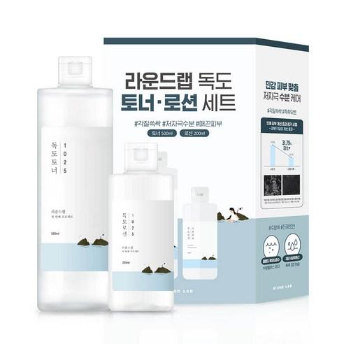 Round Lab 1025 Dokdo Toner 500ml + Lotion 200ml Sonder-Set