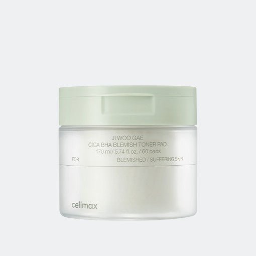 celimax JI WOO GAE Cica BHA Blemish Toner Pad 60 Pads