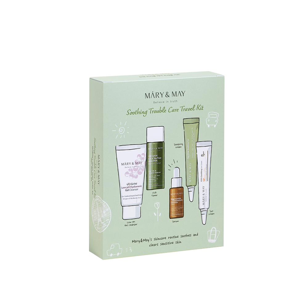 Mary & May Soothing Trouble Care Travel Kit 5pcs