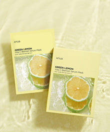 Anua Green Lemon Vita C Blemish Serum Mask 25ml X 10ea image 2