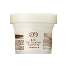SKINFOOD Rice Daily Brightening Mask Wash Off 210g image 2