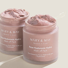 [MARY & MAY] Vegan Rose Hyaluronic Hydra Wash off Pack 125g image 4