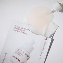 innisfree Black Tea Youth Enhancing Ampoule Mask 28ml X 6ea image 2