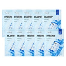 WELLAGE Real Hyaluronic Blue Ampoule Mask Sheet 27ml X 10P image 1
