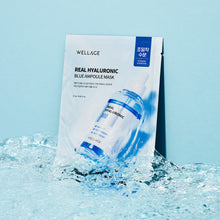 WELLAGE Real Hyaluronic Blue Ampoule Mask Sheet 27ml X 10P image 3