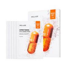 WELLAGE Hyper Toning Vita C Bubble Mask 25g X 5ea image 2