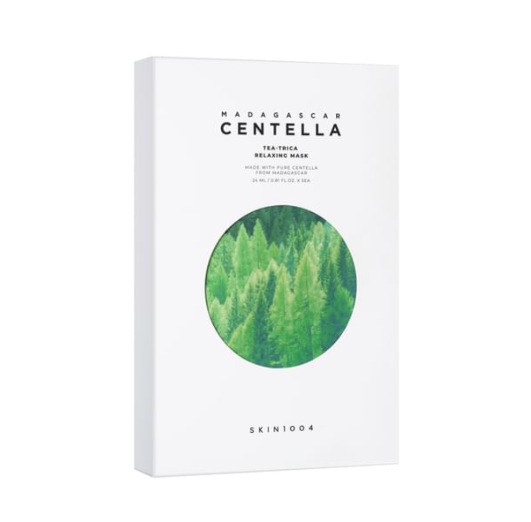 SKIN1004 Madagascar Centella Tea-Trica Beruhigende Maske (5er-Pack, je 24 ml)