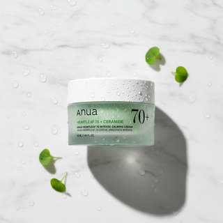 Anua Heartleaf 70 + Ceramide Intense Calming Cream Flat Lay