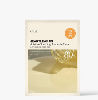 Anua Heartleaf 80 Moisture Soothing Ampoule Mask 27ml X 10ea