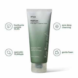 Anua Heartleaf Cleansing Foam - Educational