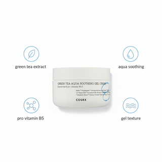 COSRX Green Tea Aqua Soothing Gel Cream - Education