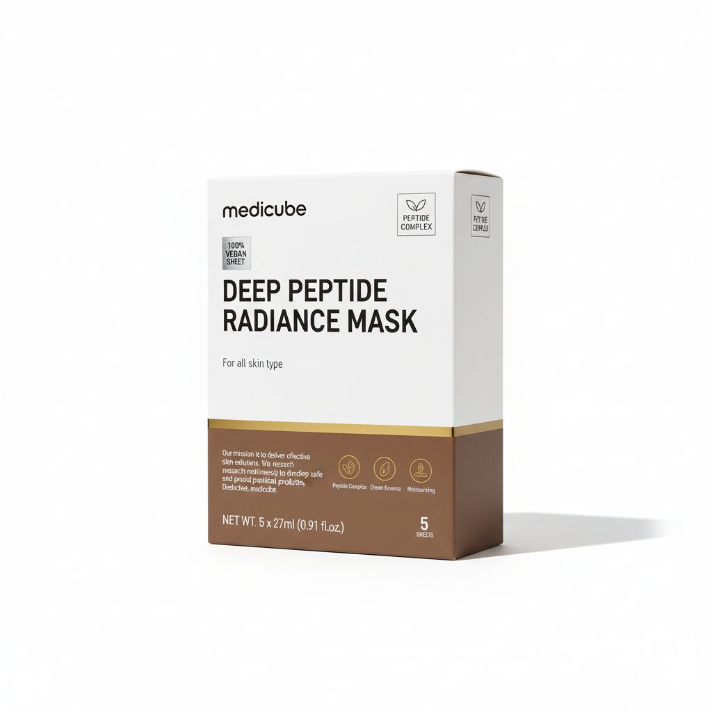 Medicube Deep Peptide Radiance Sheet Mask (5er-Pack, je 27g)