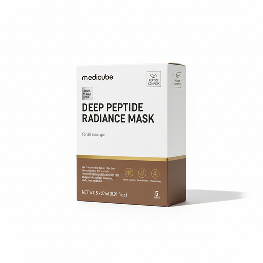 Medicube Deep Peptide Radiance Sheet Mask (5er-Pack, je 27g)