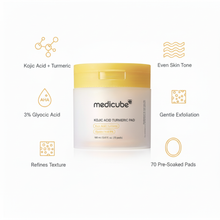 Medicube Kojic Acid Turmeric Pad 160ml (70 pads) image 2