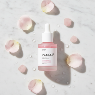 Medicube PDRN Pink Peptide Serum Flat Lay