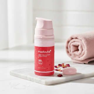 Medicube Pink Collagen Bubble Serum Lifestyle