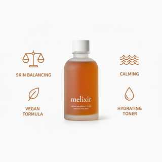 Melixir Vegan Balancing Toner – Educational Infographic